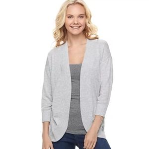 My Michelle Open Front Grey Cardigan Size Small